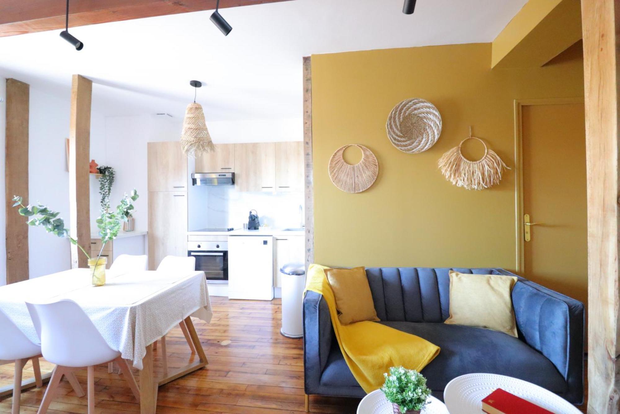 Le Boho - Charmant T3 Avec Climatisation Et Fibre Bergerac Cameră foto