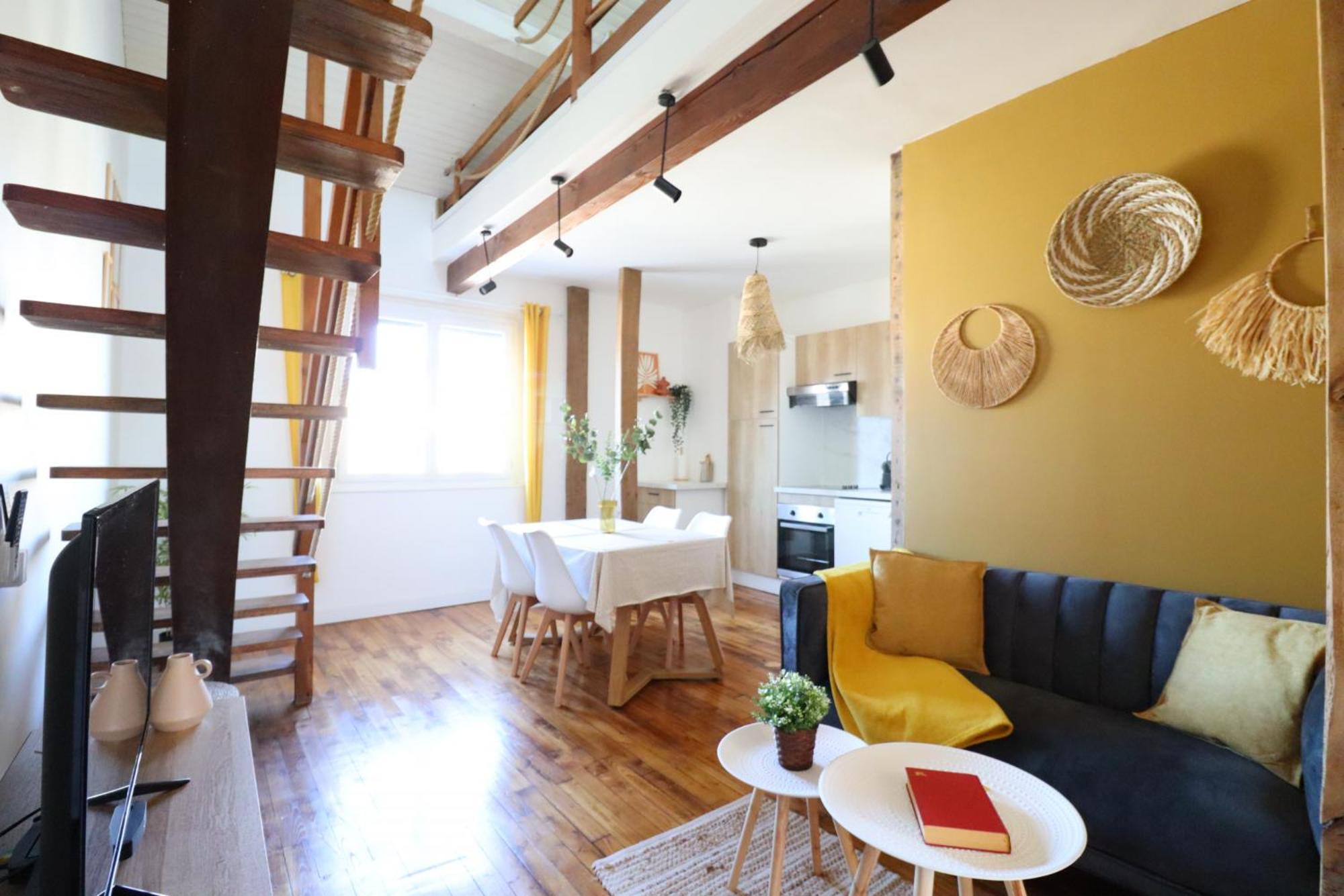 Le Boho - Charmant T3 Avec Climatisation Et Fibre Bergerac Cameră foto