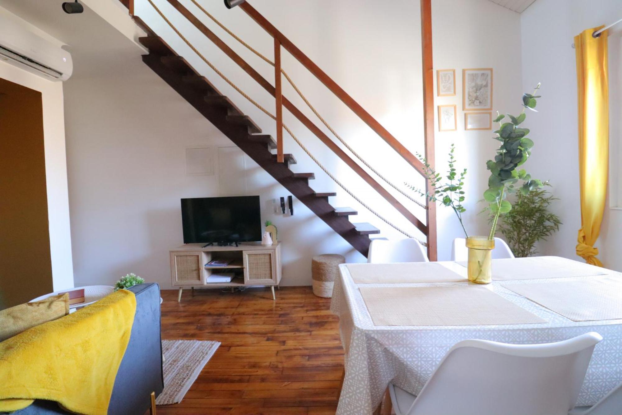 Le Boho - Charmant T3 Avec Climatisation Et Fibre Bergerac Cameră foto