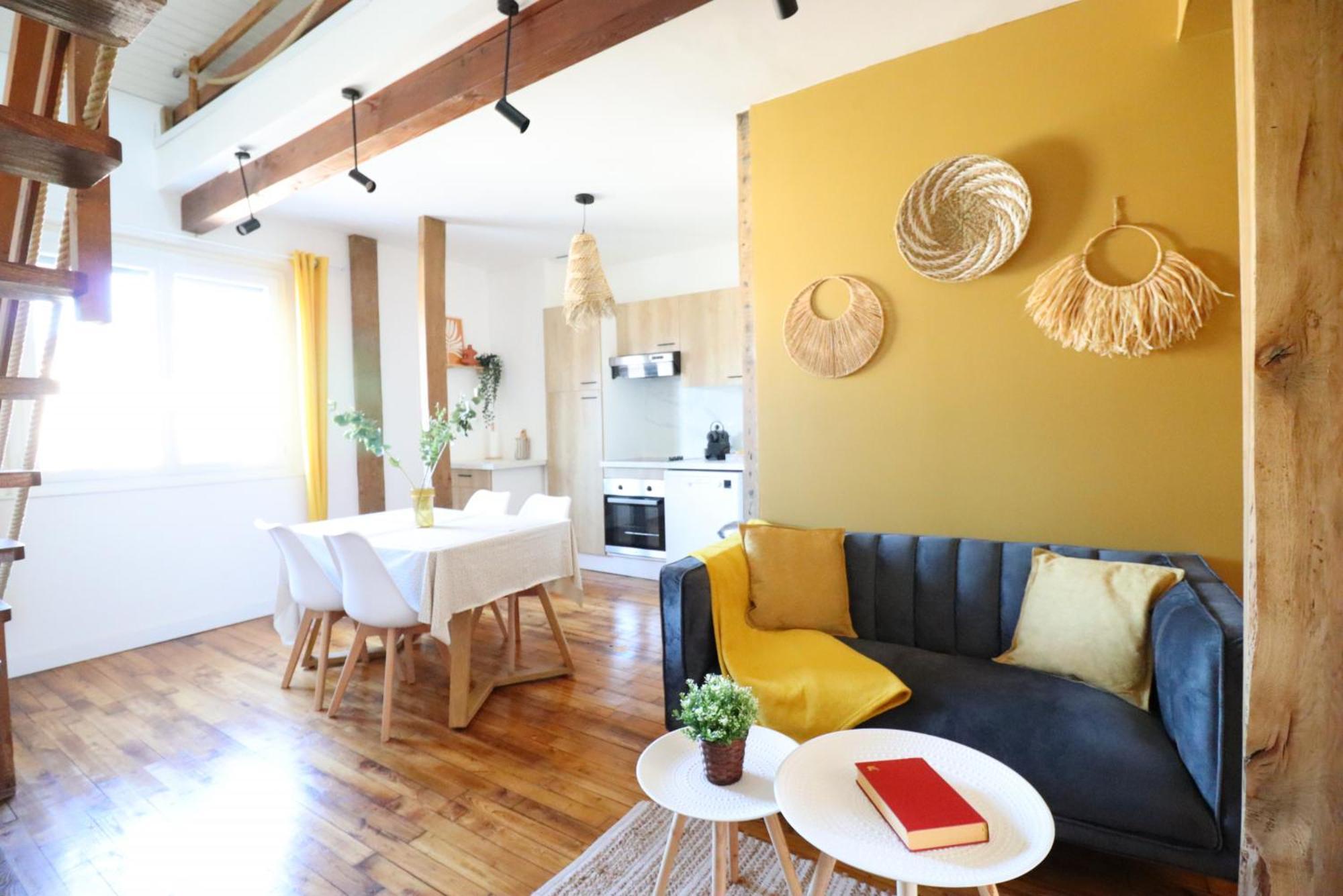 Le Boho - Charmant T3 Avec Climatisation Et Fibre Bergerac Cameră foto